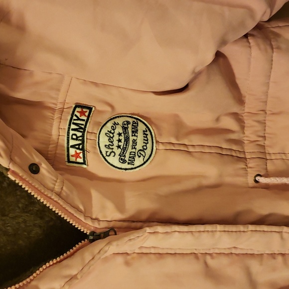 Z & I winter faux fur hoodie zip up army shelter downike new - Picture 3 of 9